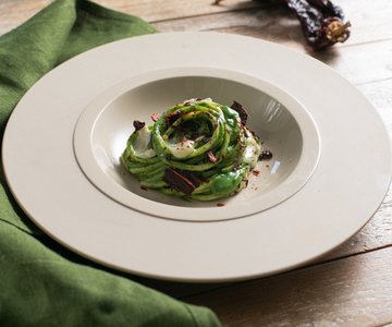 Spinach and gorgonzola pasta