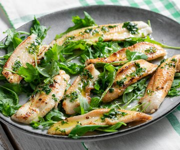 Pan-fried sole