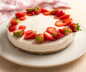 Strawberry cheesecake without gelatin